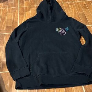🌈4/$25🌈 Cat & Jack Black LOVE Hoodie